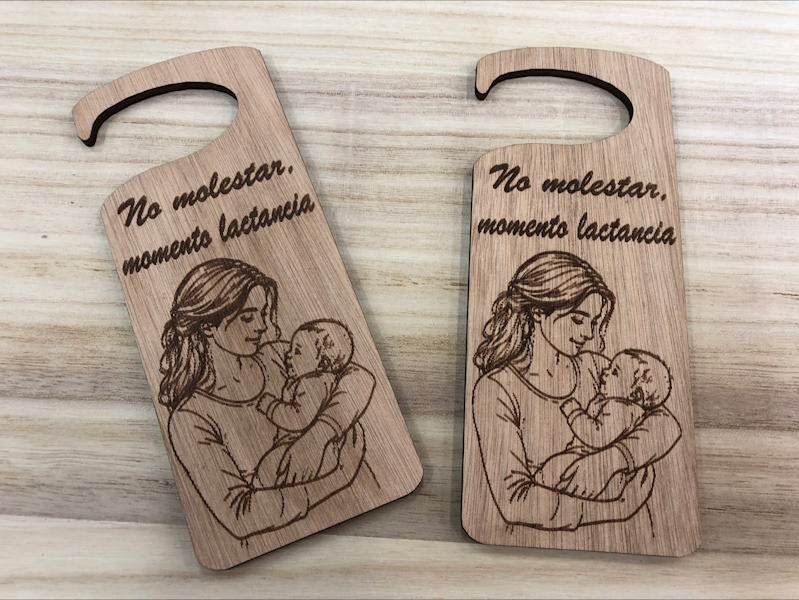 Cartel No Molestar Momento Lactancia
